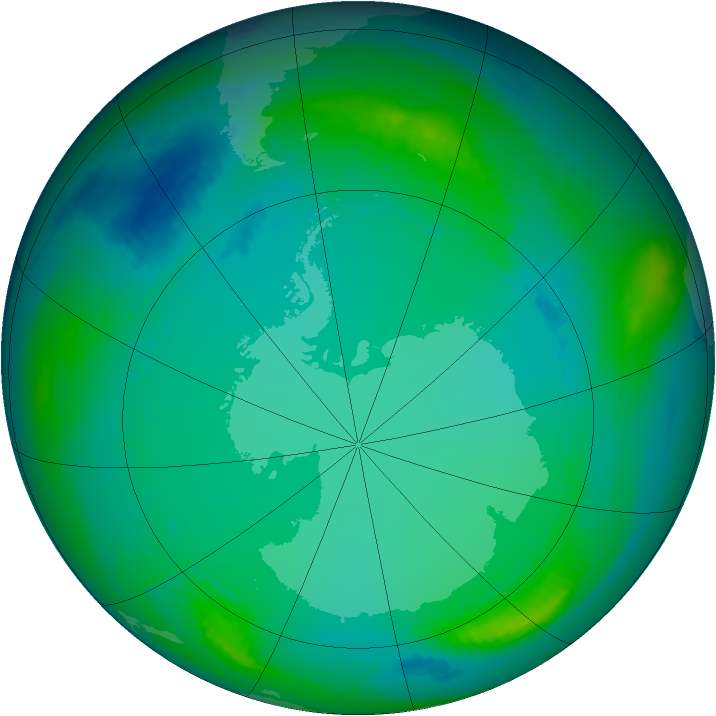 Ozone Map 1987-07-19